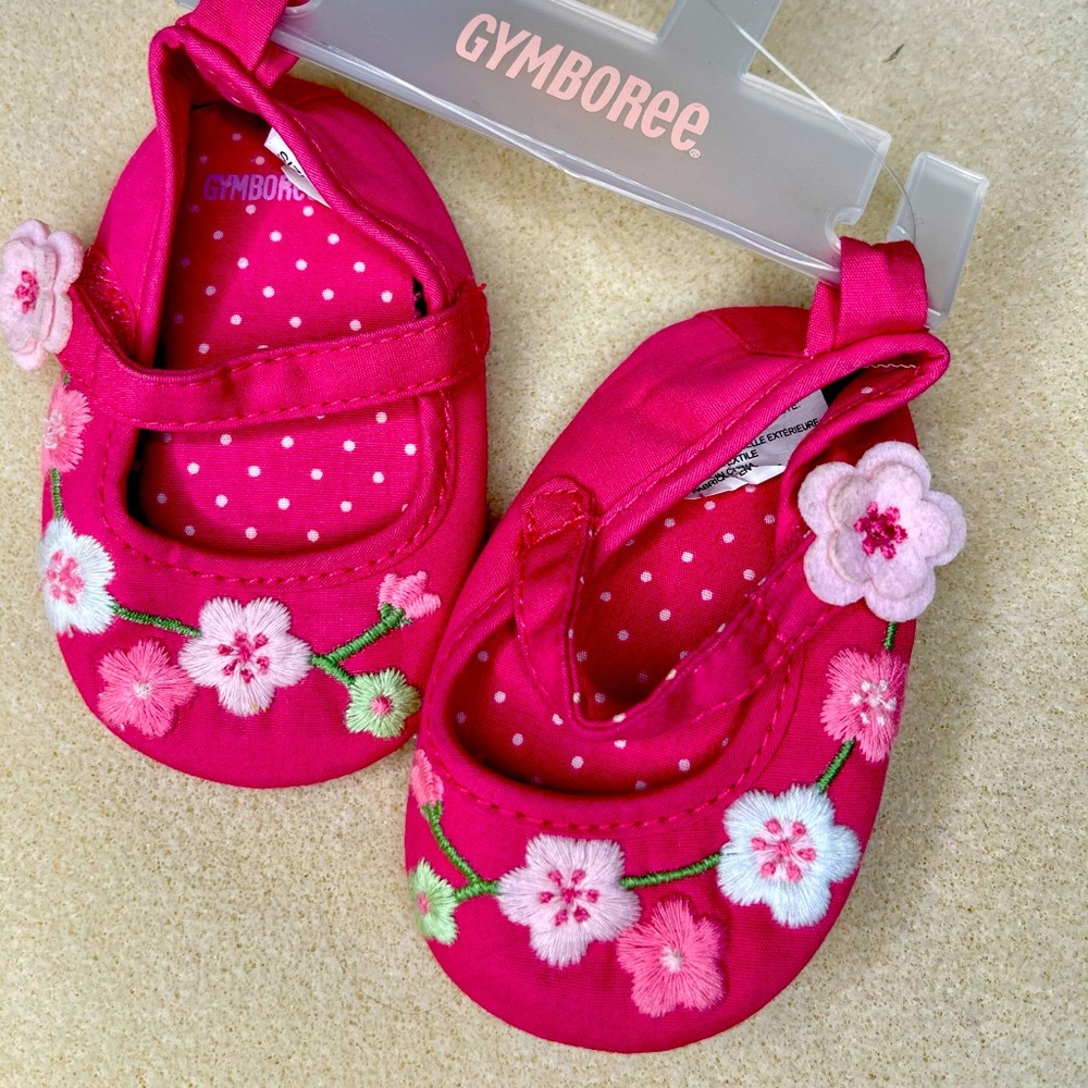 Gymboree baby girl shoes pink